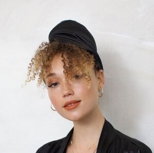 Elegant Black Head Wrap